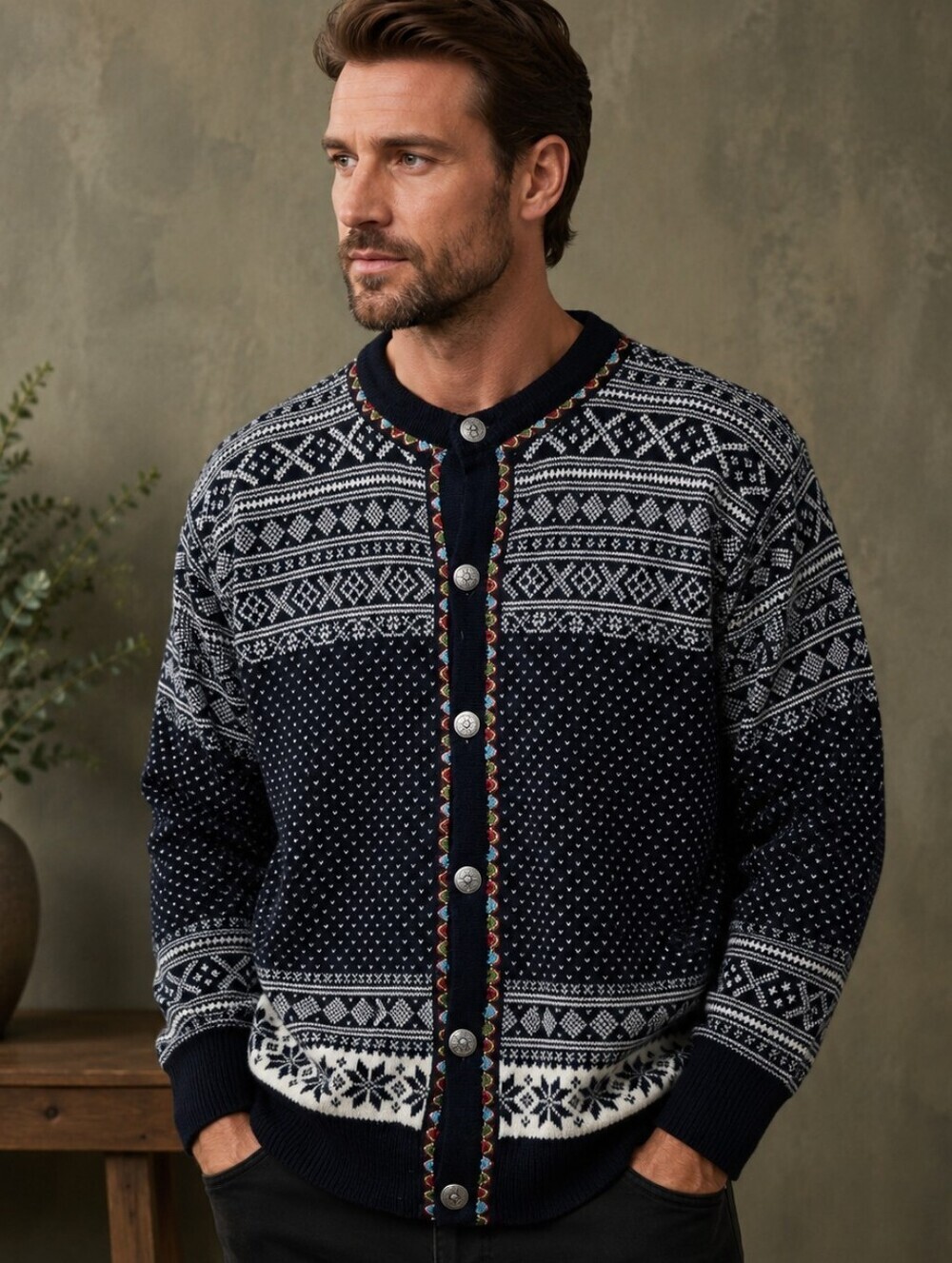 Dale Of Norway Wool Knit Nordic Sweater
